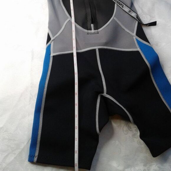 Stearns Youth Shorty Neoprene Wetsuit Size Small Blue Black Gray Great Condition - Picture 10 of 12
